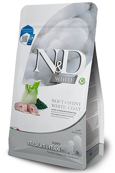 Sea Bass, Norwegian Kelp and Fennel Puppy Medium & Maxi Dry Dog Food
